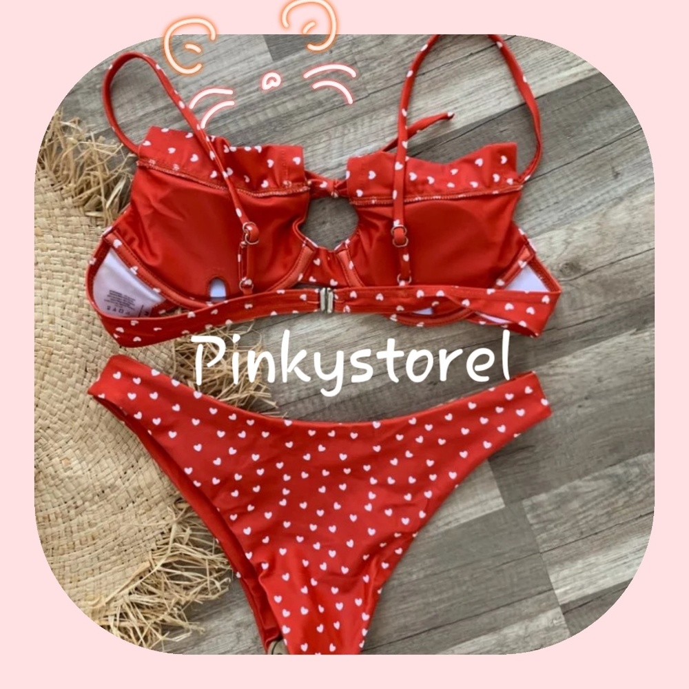 ❤New Heart Triangle Bikini ❤ - Picture 4 of 8